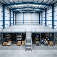 HONGXIN Étagère de mezzanine robuste, réglable, personnalisable, multicouche, sans boulons, en acier laminé à froid, revêtement poudré, anti-corrosion