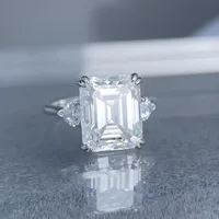 Bague en argent sterling 925 de la marque MuShan, avec moissanite VVS, bague tendance pour petite amie, plaquée or véritable 18 carats, bagues brevetées MST
