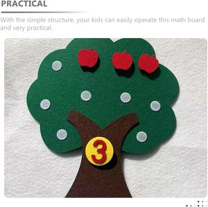 <span class=keywords><strong>Giochi</strong></span> di <span class=keywords><strong>Matematica</strong></span> per Addizione e Sottrazione, Ausili Didattici per l'Asilo, Albero in Feltro per Contare i Numeri - Product Image 4