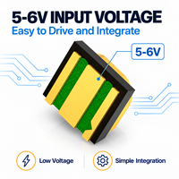 Diode UVC industrielle 260nm 280nm 600mW 5V 6V, puce AlN 100mA, source de lumière de désinfection invisible à 60 degrés, perle LED UVC