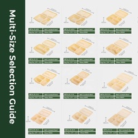 Boîte d'emballage alimentaire écologique biodégradable en amidon de maïs, conteneur jetable à clapet pour plats à emporter, idéal pour la restauration rapide