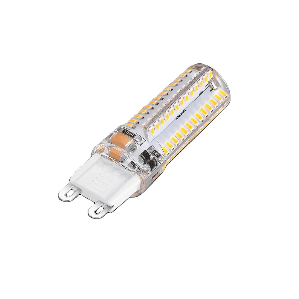 220V G9 LED Bulb 104led SMD3014 Silicone Led Light Bulb White/Warm White Lighting Replace Halogen Crystal Chandelier Light