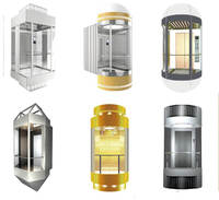 Ascenseur panoramique pour passagers de conception moderne, capsule ronde, entraînement par courant alternatif, avec un bon prix pour l'ascenseur d'hôtel
