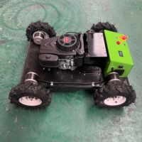 Tondeuse à gazon autotractée 4x4 à roues de 550 mm, moteur essence 4 temps 224 cm³, télécommandée, pour ferme et verger, certifiée CE EPA, DIY, vente en gros