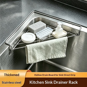 Égouttoir de cuisine moderne en acier inoxydable à séchage rapide et gain de place pour vaisselle et bols - Product Image 2