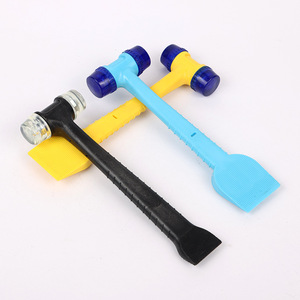 2 In 1 Installation Hammer Plastic Handle Dual Purpose <b>Rubber</b> Mallet For Doors Windows Tiles <b>Floors</b> Tap Tool Residential - Product Image 6