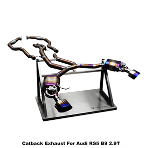 ท่อไอเสีย Vortex Lightweight Gold Titanium Catback สำหรับ Audi RS5 B9 2.9T ปี 2019-2025 ระบบแข่งขัน Track-Spec - Product Image 1