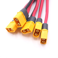 Connecteur de câble d'alimentation XT30 à faible courant 600V avec isolation PVC pour pack de batteries de mini-drones robotiques, personnalisable OEM