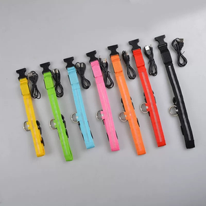 समायोज्य नेतृत्व वाली चमकी कुत्ते कॉलर यूएसबी फ्लैश रिचार्ज चमकदार पालतू रात एंटी-खो लाइट कॉलर लाइट कॉलर लाइट - Product Image 3