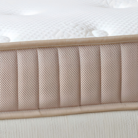 Matelas à ressorts ferme moyen avec surmatelas en coton, taille Queen, design minimaliste pour chambre à coucher et mobilier de maison