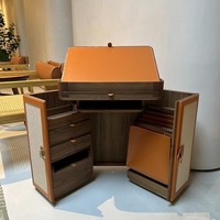 Table de toilette moderne en bois massif de luxe léger de style italien armoire à 2 tiroirs écologique pour salon hôtel