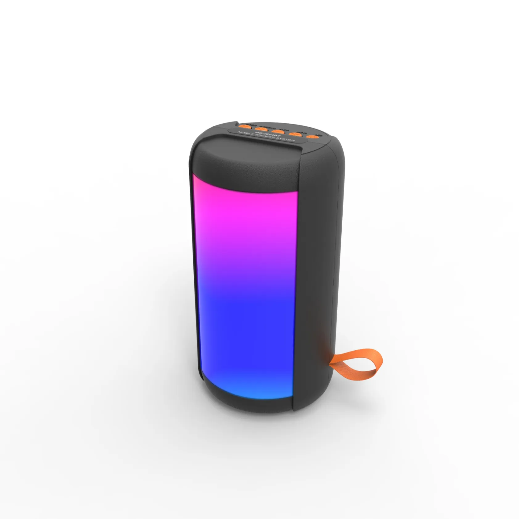 Speaker Luar Ruangan Bluetooth Nirkabel Portabel dengan 5 Lampu LED Warna Berbeda