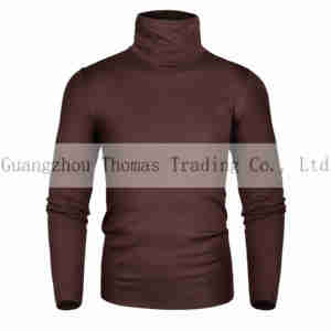 ¡Oferta! Camisetas manga larga cuello tortuga diseño Color liso otoño para <span class=keywords><strong>hombre</strong></span> - Product Image 4