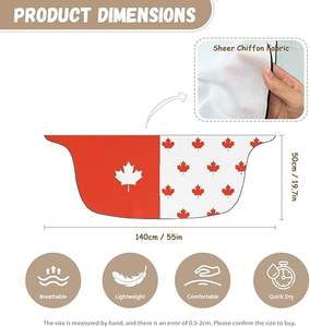 Canada Flag Sarong donna copri costume da bagno in Chiffon trasparente Bikini - Product Image 6