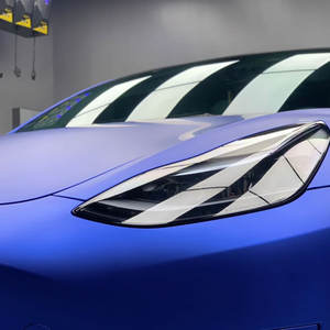 Pellicola Protettiva per Auto in TPU Opaca Super Cromata Blu <span class=keywords><strong>Nilo</strong></span> 1,52*16M, Autorigenerante, Alta Lucentezza, Protezione Vernice, Vinile Blu - Product Image 3