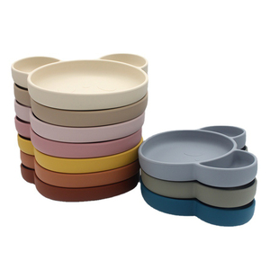 Bộ cho bé ăn + BPA silicon miễn phí + hình dạng hợp lý + Cốc hút chống rơi + tay cầm - Product Image 2