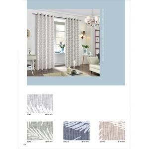 Silueta de hoja Tropical de estilo americano europeo, tela opaca Extra ancha, patrón impreso, cortina, Material, cuerda para el hogar - Product Image 2