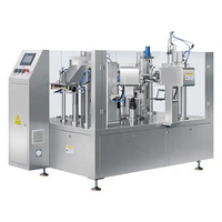 Machine automatique de remplissage et de bouchage de sachets à bec rotatif pour l'emballage d'huile, de poudre, de boissons et de produits chimiques avec moteur