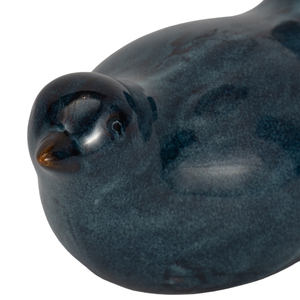 Statuetta di Uccello in Ceramica ClassicBird con Finitura Reattiva, Scultura Decorativa per Bagno, Ufficio, Soggiorno - Product Image 5