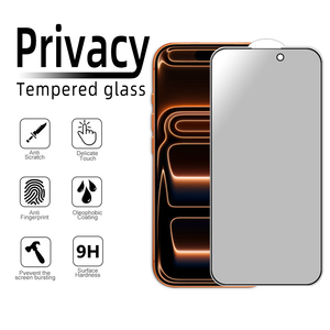 Protector de Pantalla de Privacidad 2.5D para <span class=keywords><strong>iPhone</strong></span> <span class=keywords><strong>12</strong></span> 13 16 17 Pro MAX Plus, Anti-Espía, Anti-Golpes, Cristal Templado 9H para <span class=keywords><strong>iPhone</strong></span> 18 Pro - Product Image 3