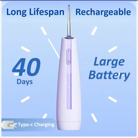 Nouvel Arrivage OEM ODM GMP IPX8 2-en-1 Hydropulseur Dentaire Sans Fil avec Stérilisateur pour Nettoyage des Dents