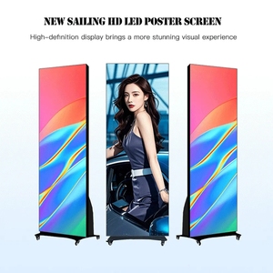 จอแสดงผล LED ดิจิทัลแบบเคลื่อนย้ายได้สำหรับภายในอาคารจากโรงงาน OEM หน้าจอสัมผัส วิดีโอวอลล์ ขนาด 32 นิ้ว รับประกัน 2 ปี เหมาะสำหรับงานนิทรรศการ PB - Product Image 2