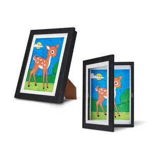 Storage 150 PCS Picture Wooden Frames 8.5*11 inch Front Open A4 Kid Art Frame