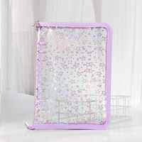 Fonctionnel Transparent Pvc clair doux portefeuille économie recette argent organisateur Budget liant enveloppes rechargeables