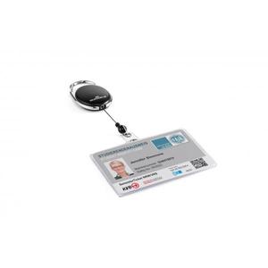 DURABLE - 8907-01 Porte-badge semi-rigide avec style yo-yo pour 1 carte horizontale-BADGES EAN 4005546998947 - Product Image 2