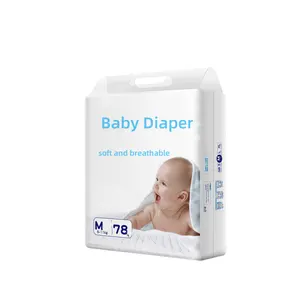 Factory direct produce baby diaper Ultra Absorbent Breathable diapers and Cloth-like disposable Baby Diapers