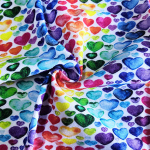 شكل قلب مخصص مطبوعة الخيزران نسيج قطن لدن لعيد الحب - Product Image 3