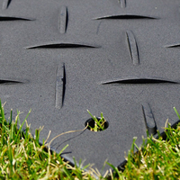 Tapis de soutien portables 4x8 en PEHD pour grue, protection du sol, stabilité accrue, compatible OEM