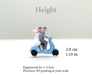 Iota Mini Xe Máy Mô Hình Mới ABS Nhựa Đám Cưới Vài Hành Động Con Số Cho Giải Trí - Product Image 2