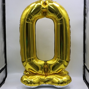 Palloncino in lamina <span class=keywords><strong>d</strong></span>'<span class=keywords><strong>oro</strong></span> a forma di numero, decorazione per Capodanno, fabbrica BSCI, palloncino metallico in pellicola di alluminio Mylar - Product Image 5