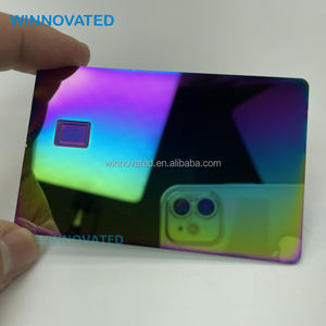 高品质4442 4428芯片孔空白金属信用卡带圆边 - Product Image 3