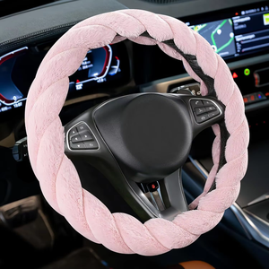 Popolare Coprivolante in Peluche Artificiale, Pratico Coprivolante per <span class=keywords><strong>Auto</strong></span>, Accessorio per <span class=keywords><strong>Interni</strong></span> <span class=keywords><strong>Auto</strong></span> - Product Image 1