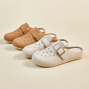 <span class=keywords><strong>Zapatos</strong></span> <span class=keywords><strong>de</strong></span> corcho <span class=keywords><strong>de</strong></span> verano <span class=keywords><strong>de</strong></span> cuero sintético para <span class=keywords><strong>mujer</strong></span>, sandalias perforadas transpirables para exteriores, estilo <span class=keywords><strong>de</strong></span> ocio para primavera y otoño - Product Image 3