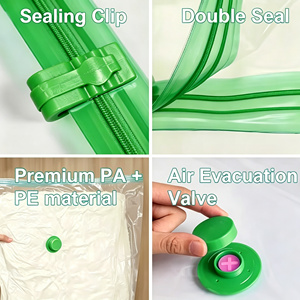 Bolsas de Almacenamiento al Vacío, Bolsas Grandes con Cierre para Ahorrar Espacio, con Bomba Eléctrica y Bomba Manual para Ropa, Edredones y Viajes - Product Image 5
