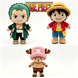 Figuras de Peluche de Zoro, <span class=keywords><strong>Luffy</strong></span> y <span class=keywords><strong>Chopper</strong></span> con Función de Movimiento y Tu Pegatina Personalizada para Regalos y Diversión (Dropshipping Internacional) - Product Image 1
