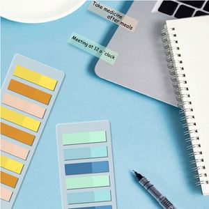 180 Sheet Gradient Index Tabs Self-Adhesive PET <b>Sticky</b> <b>Notes</b> with Morandi-Color Tags for School & Office - Product Image 4