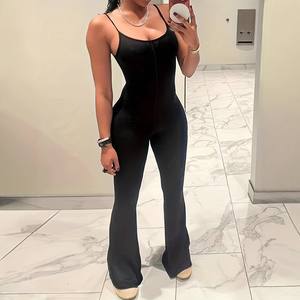 Mono Deportivo de Yoga sin Espalda de Color Sólido para Mujer, Ropa Deportiva con Tirantes Finos - Product Image 2