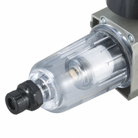 Régulateur de pression de filtre à air série AW2000 AW3000 AW4000 AW5000 en alliage d'aluminium avec manomètre et valve de purge