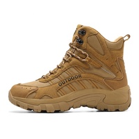 BAEWOON HB02 Nouvelles Chaussures de Randonnée Montantes en Gros, Bottes de Randonnée Tout-Terrain pour Sports de Plein Air, Bottes Tactiques Antidérapantes et Résistantes à l'Usure