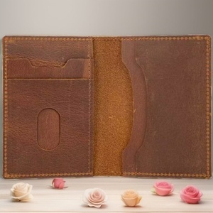 For Boshiho Customized Crazy Horse Leather <b>Wallet</b> for Men Vintage Style Short Card Holder Open Closure Creative Gift for Him Her - Product Image 3
