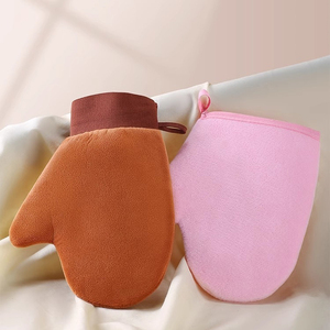 Customizable New Arrival Ultra Soft Self Tanner Brown Tanning Applicator With Thumb Body Tanning Glove Self Tanning Mitt - Product Image 5