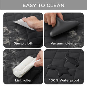 Wasserdichte rutsch feste Hunde hängematte 8-lagiger harter Boden PE-Schaum Einfache Installation 400lbs Kapazität Hund Autos itz bezug 8-lagiger harter Boden - Product Image 6