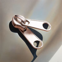Ventes directes usine, prix bas : Curseur de fermeture éclair en alliage de zinc sans nickel, à double languette longue, sans verrouillage, tirette droite, pour valises et porte-documents