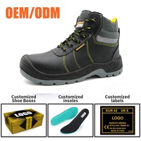 Botas de Seguridad de Trabajo con Puntera de Acero y Protección Contra Pinchazos OEM CE S3, Antiestáticas, Resistentes al Aceite y al Agua, con Suela de PU Antideslizante