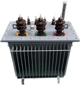 Transformador de energía eléctrica tipo S11 de alto voltaje 10KV/6KV 160KVA Estructura de bobina toroidal sumergida en aceite trifásica
