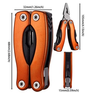 Xách tay Pocket đa công cụ kìm dây Stripper gấp dao plier ngoài trời cắm trại Multitool gấp đa chức năng dụng cụ cầm tay - Product Image 5